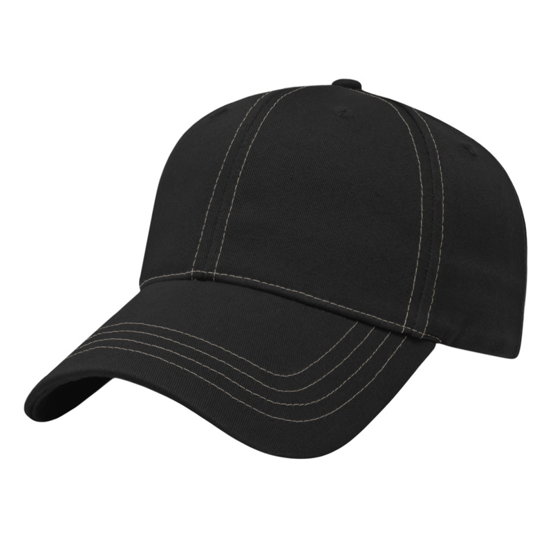 Structured Contrasting Stitch Cap